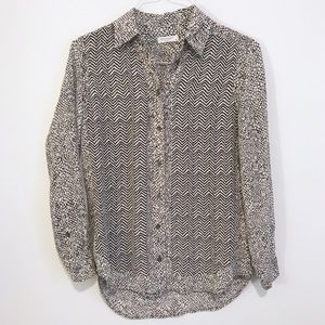Equipment | Silk Femme Micha Offset Zebra Blouse